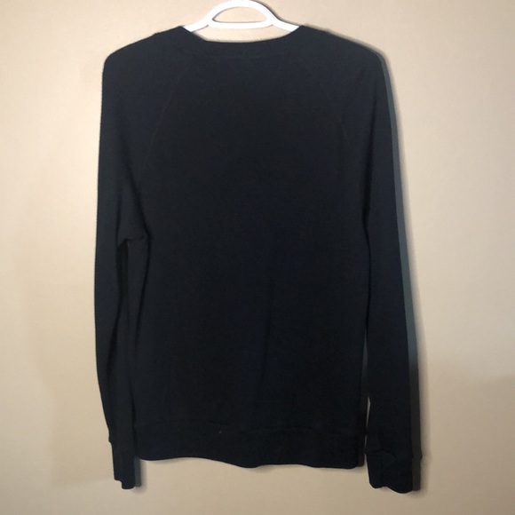 TNA black long sleeve crew neck Henley - Picture 5 of 5